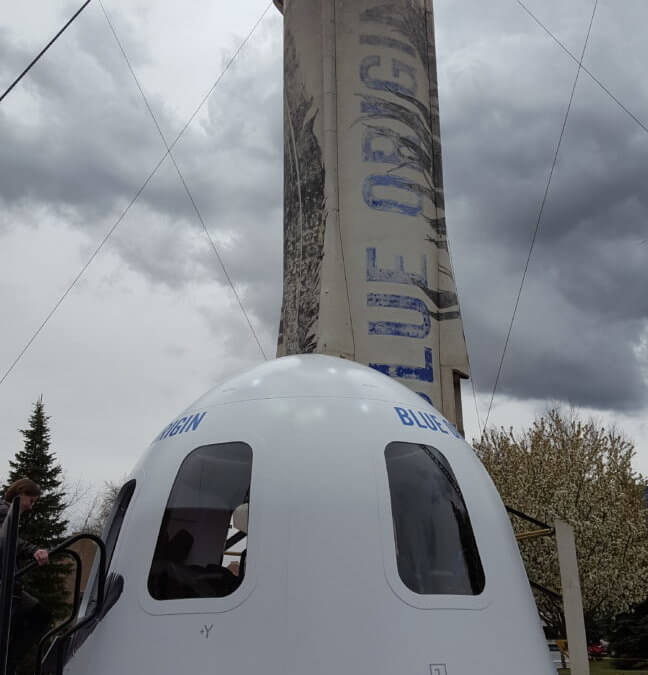 Blue Origin showcases its New Shepard Crew Capsule at the Space Symposium – so what is it like?