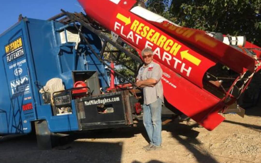 On a lighter note: Rocket powered Flat Earther makes his bid to join Darwin Award winners