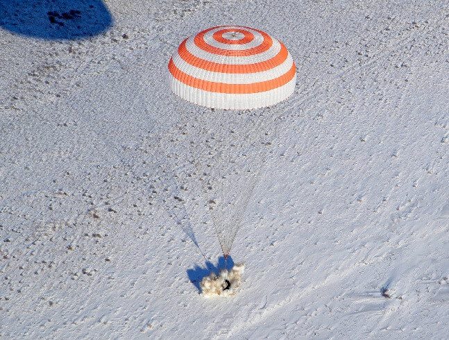 Soyuz MS-06 craft carrying one cosmonaut and two astronauts returns to Earth