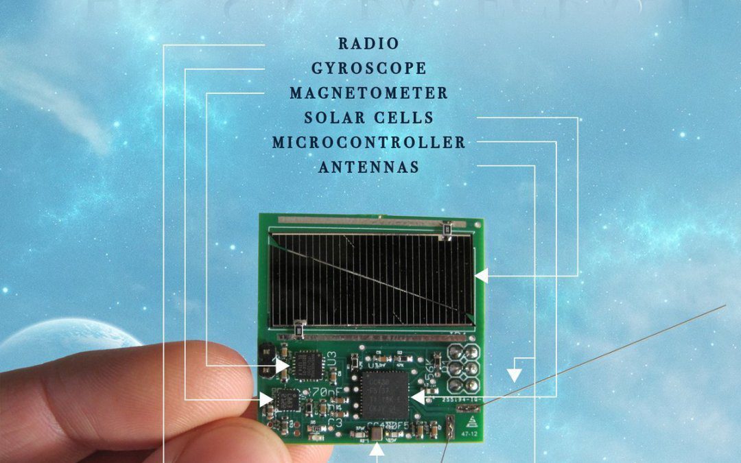 Sprite Chipsat femtosat “shoal” is released from Kicksat 2