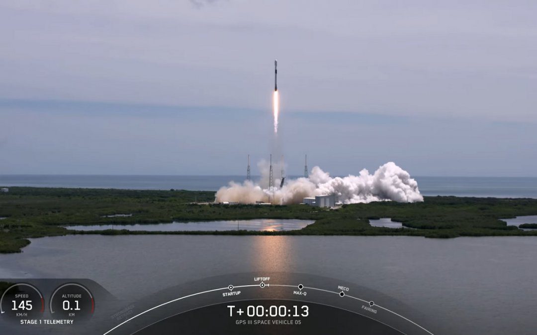 SpaceX launches GPS 3 satellite on a previously flown first-stage for the first time