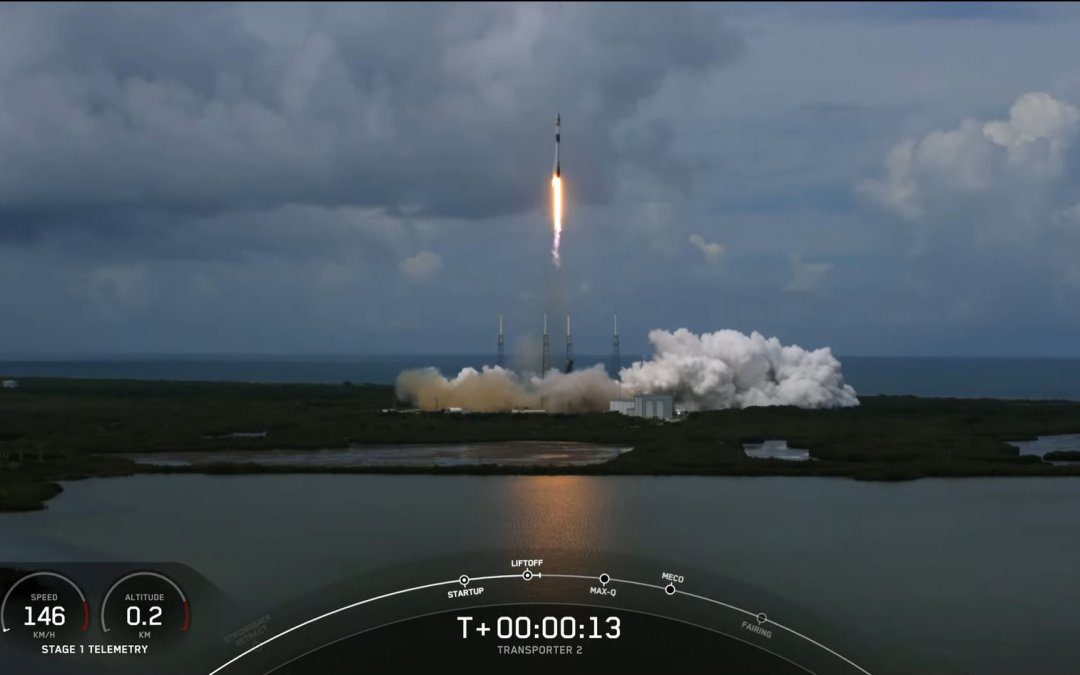 SpaceX launches large rideshare mission