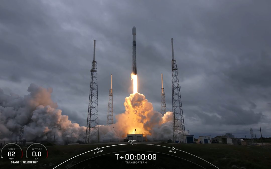 SpaceX launches Falcon 9 rocket with 40 satellites on board