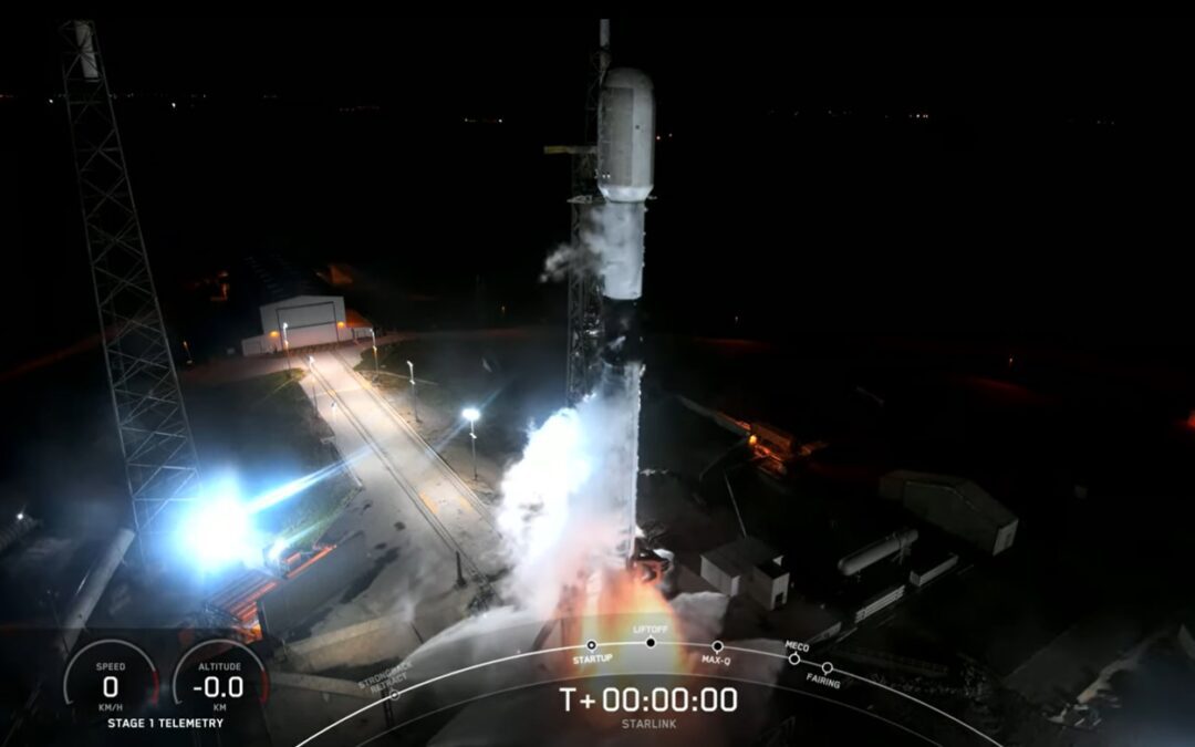 Falcon 9 launches another set of Starlink satellites: Group 6-9 on the 100th Starlink launch